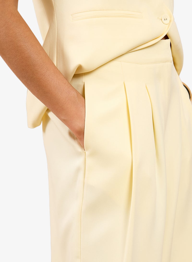 Little Mistress Yellow Wide Trouser - Image 3